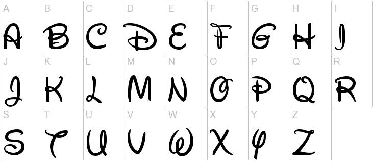 Disney Font For Text Edit Mac